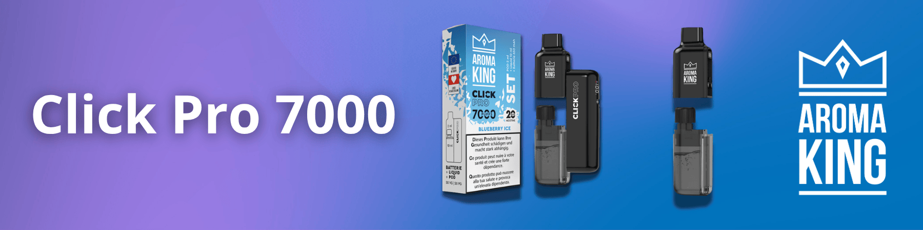Aroma King Click Pro 7000 Big Puff Banner Schweiz