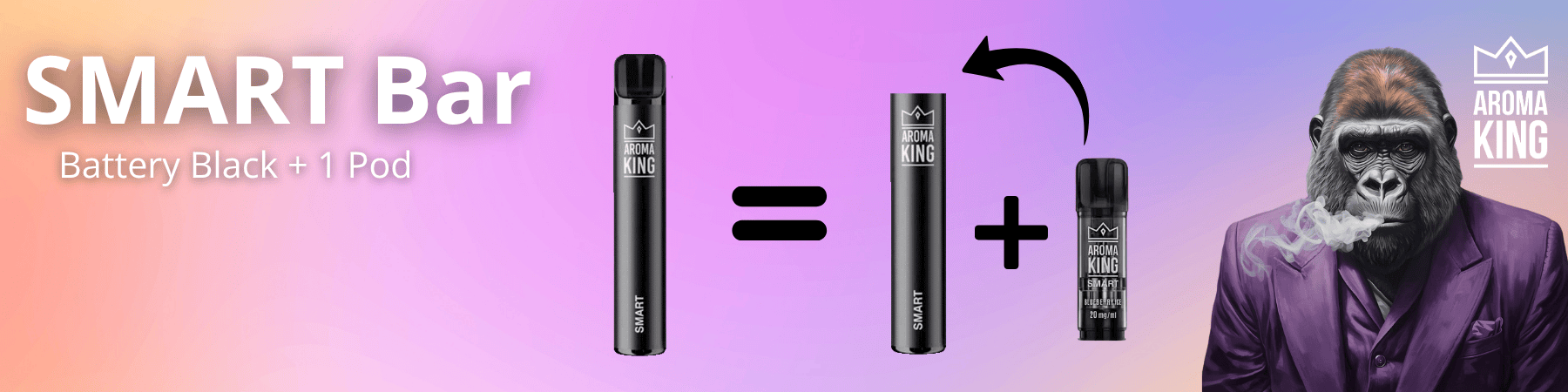 Aroma King SMART BAR Vape Banner Schweiz