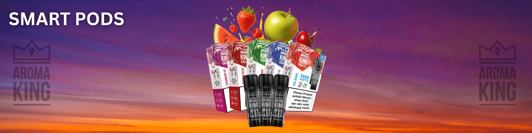 Aroma King SMART Pods Banner Schweiz Snuskingdom