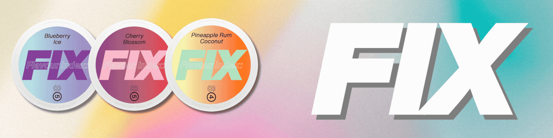 drei FIX Dosen mit FIX Logo