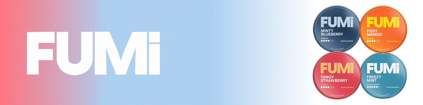 FUMi Nikotinpouches Markenseite Banner