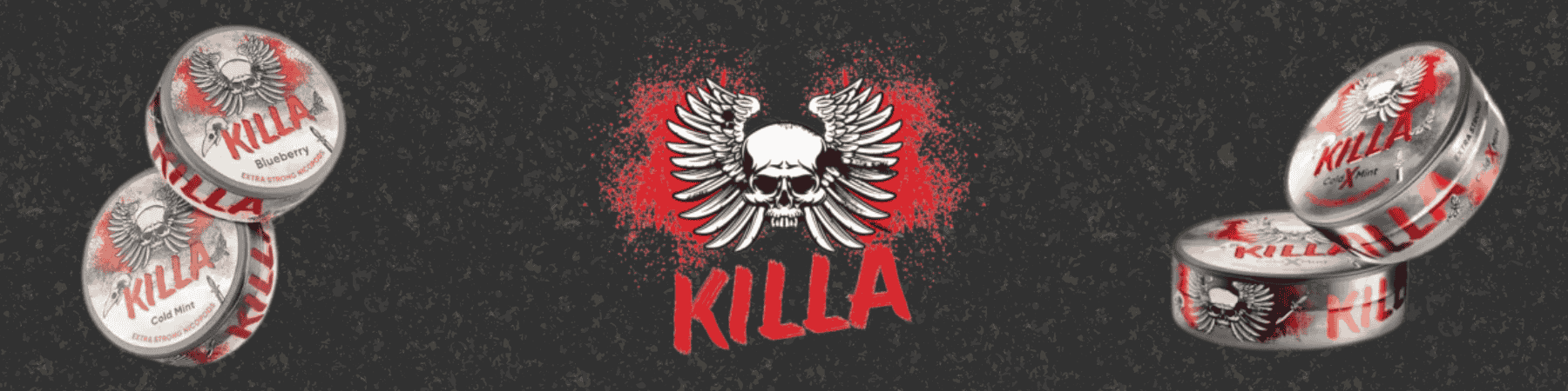 Killa Brand Banner für Nikotinbeutel