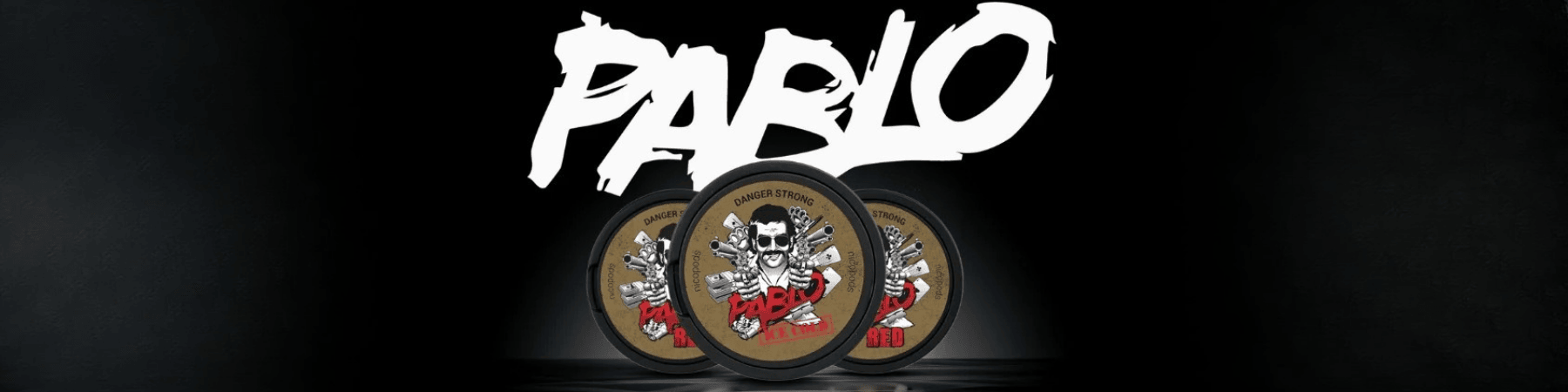 Pablo Brand Banner für starke Nikotinbeutel