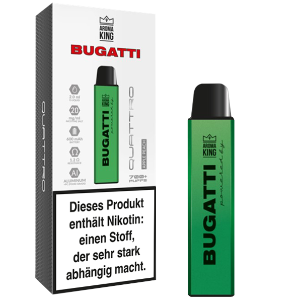 Aroma King Bugatti Quattro Apple Peach Image principale du produit