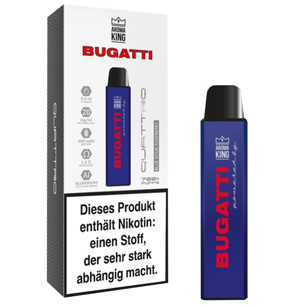 Aroma King Bugatti Quattro Blue Sour Raspberry Image principale du produit