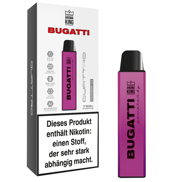 Aroma King Bugatti Quattro Strawberry Ice Image principale du produit