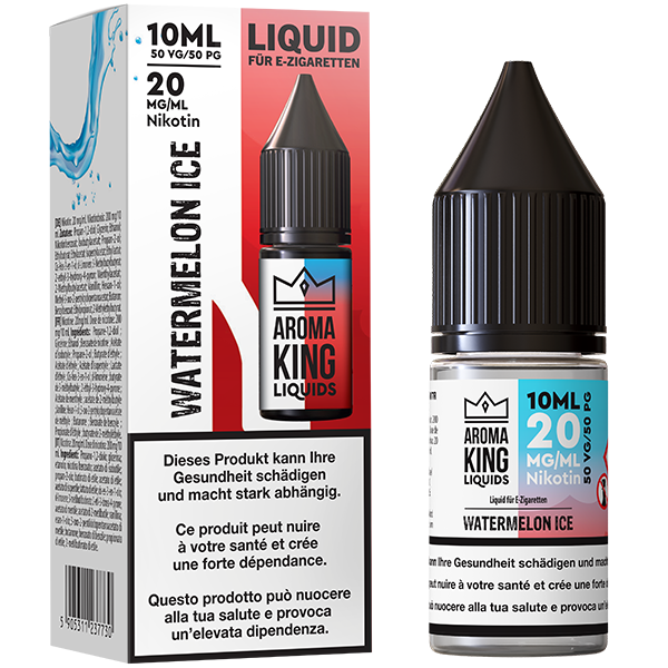 Aroma King Liquid 10ml Watermelon Ice 20mg Image principale du produit