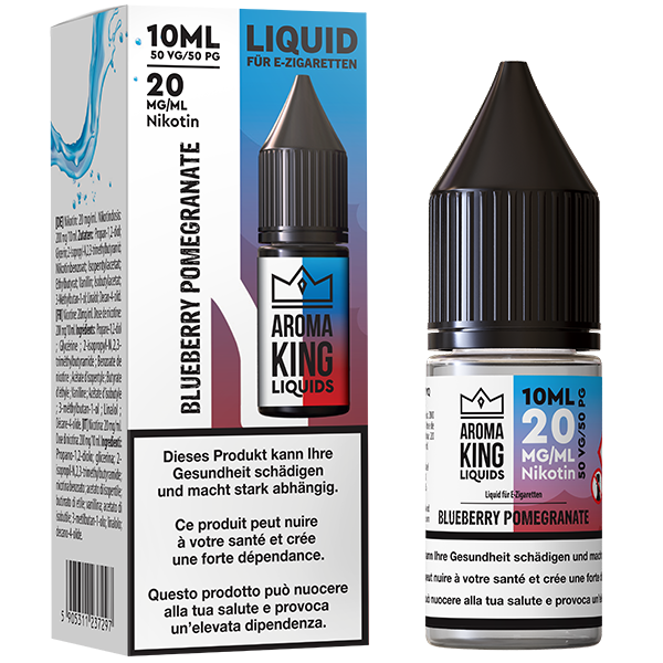 Aroma King Liquid 10ml Blueberry Pomegranate 20mg Image principale du produit