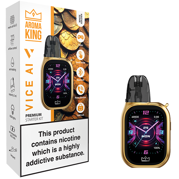 Aroma King VICE AI Starter Kit Gold (Device + Pod)