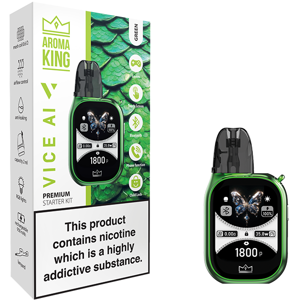 Aroma King VICE AI Starter Kit Green (Device + Pod) Hauptbild