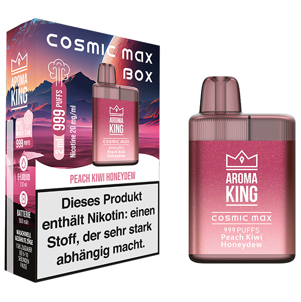 Aroma King Cosmic Max Box Peach Kiwi Honeydew 20mg Image principale du produit