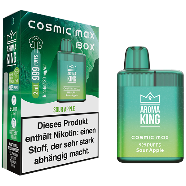 Aroma King Cosmic Max Box Sour Apple 20mg Image principale du produit
