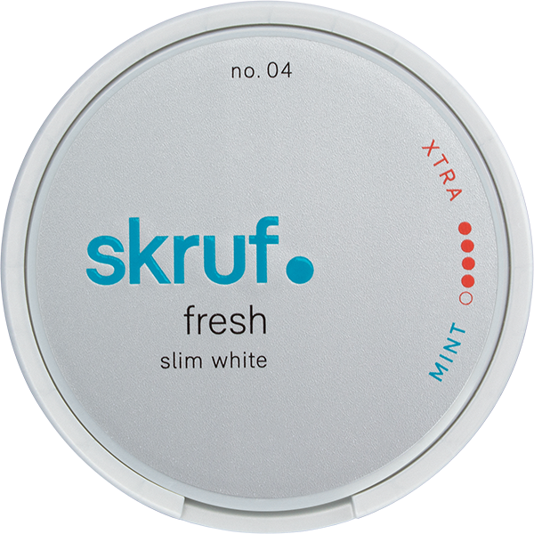 Skruf Fresh No. 4 Mint Xtra Strong Slim White Image principale du produit