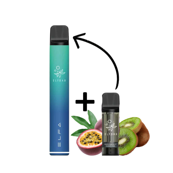 Elfbar ELFA PRO Kit Aurora Blue - Kiwi Passion Fruit Guava 20mg Hauptbild
