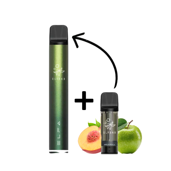 Elfbar ELFA PRO Kit Aurora Green - Apple Peach 20mg Hauptbild