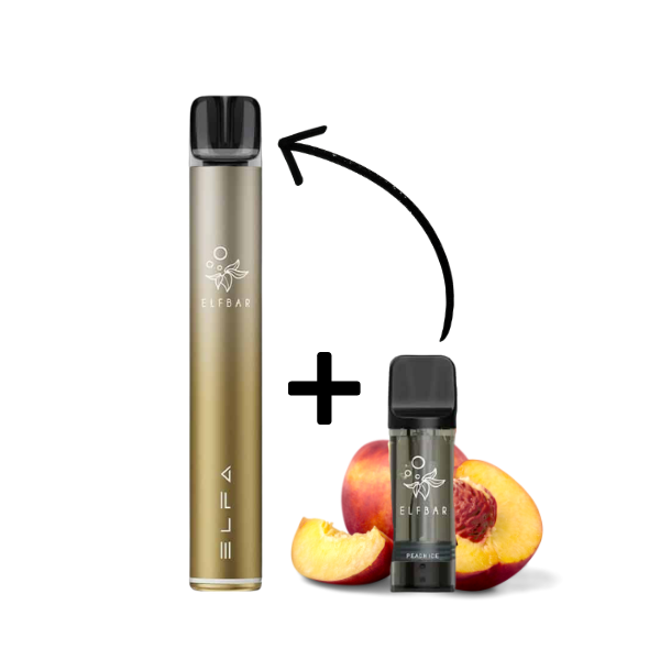 Elfbar ELFA PRO Kit Dark Gold - Peach Ice 20mg Hauptbild