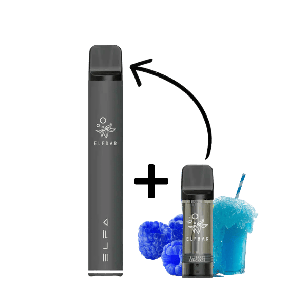 Elfbar ELFA PRO Kit Black - Blue Razz Lemonade 20mg Hauptbild