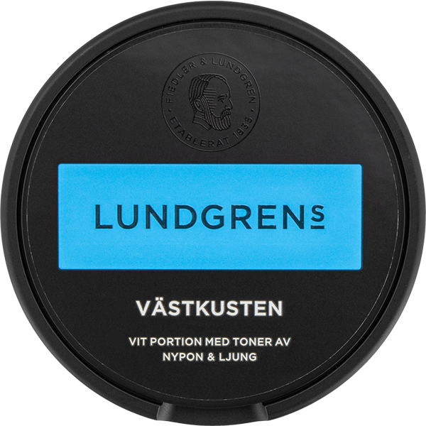 Lundgrens Vastkusten Vit Portion Snus Dose