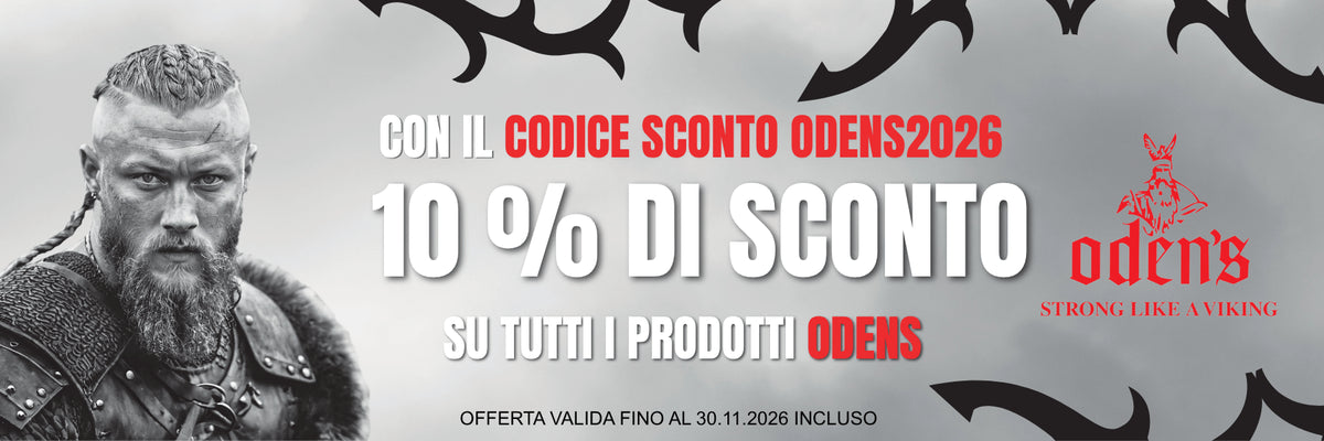 Sconto del 10% su tutti i prodotti Oden's Snus con il codice ODENS2026 – valido fino al 30 novembre 2026.