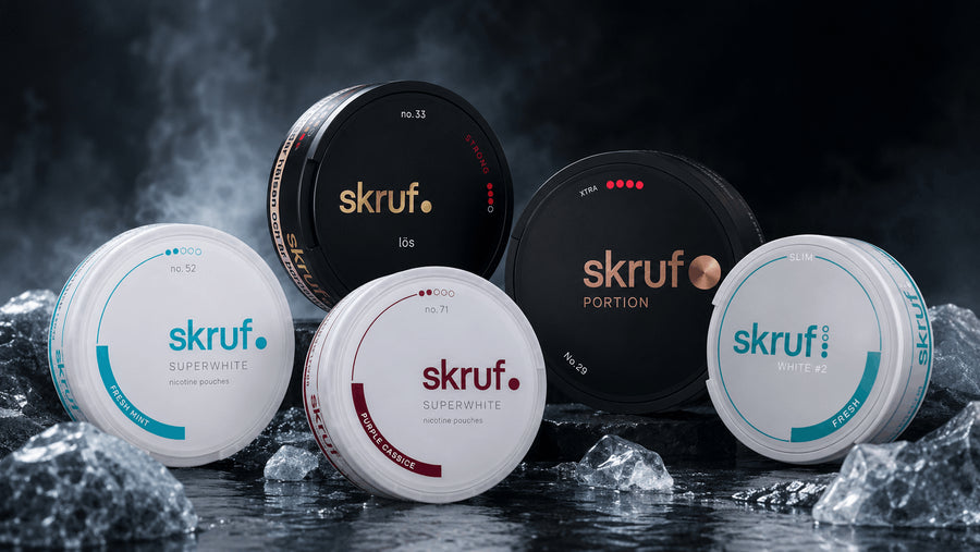 Skruf Snus, White Portion und Superwhite Nicotine Pouches