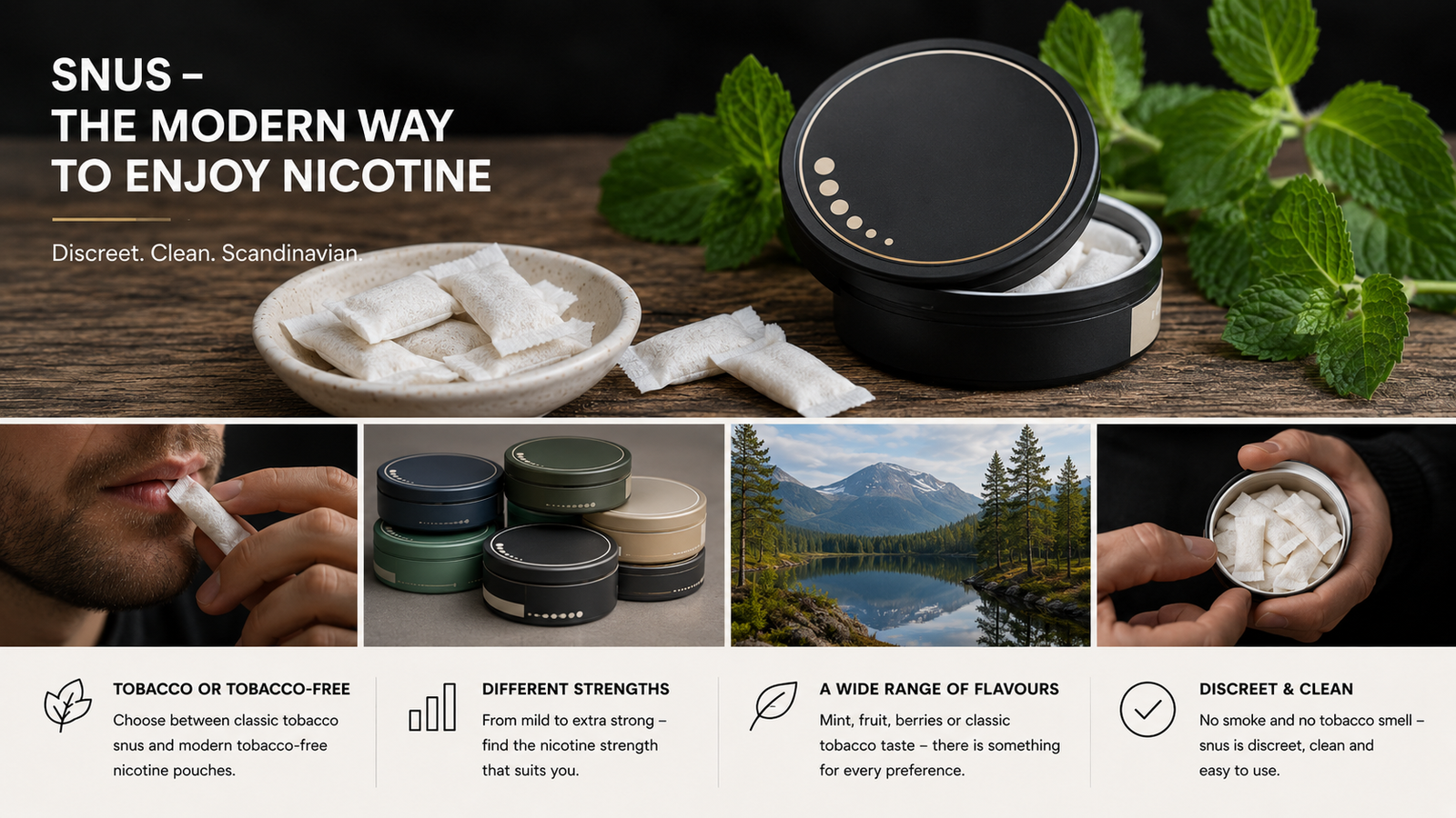 Traditional snus and white nicotine pouches compared