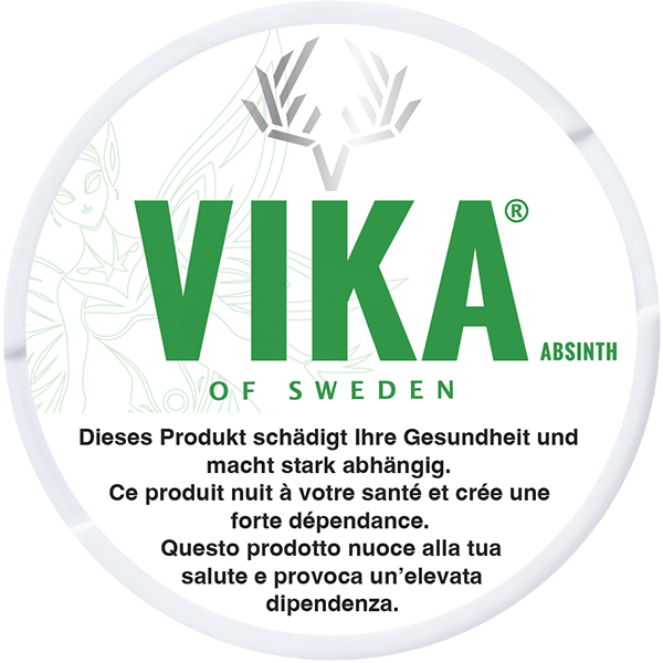 Vika Absinth Dose mit Warnhinweis