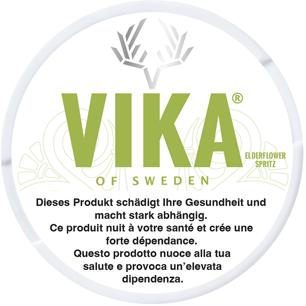 Vika Elderflower Spritz Dose mit Warnhinweis Image principale du produit