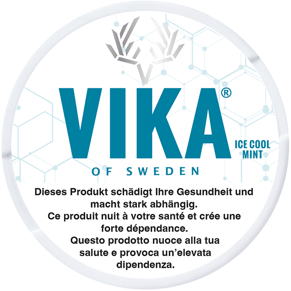 Vika Ice Cool Mint Dose mit Warnhinweis Image principale du produit