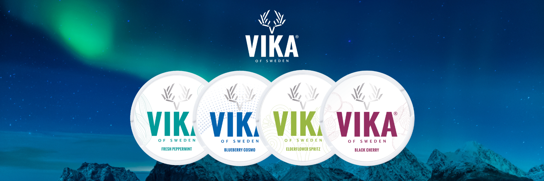 Vika Startseite Brand Banner mit Nikotin Pouches